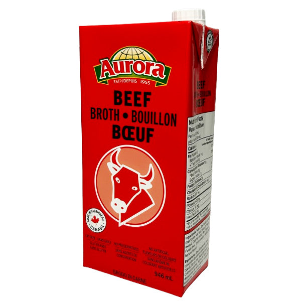 AURORA - BEEF BROTH 946ML