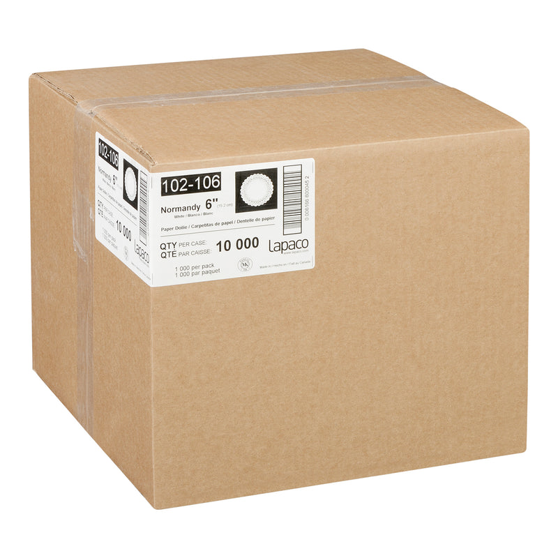 LAPACO - 6" NORMANDY LACE DOILIE 10x1000 EA