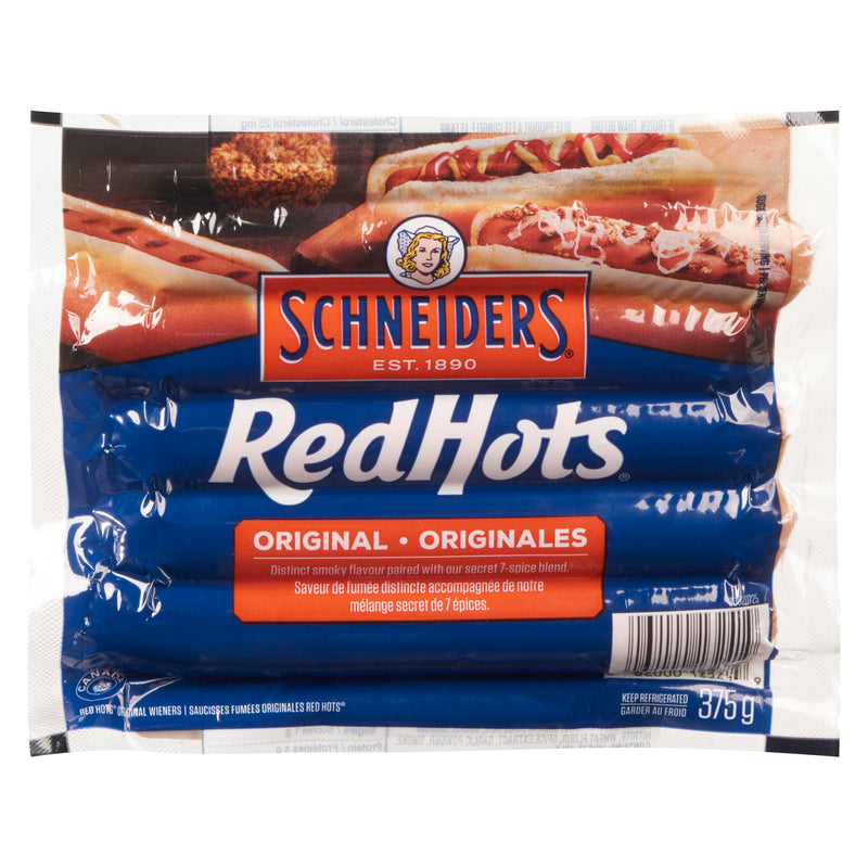SCHNEIDERS - RED HOTS WIENERS 375GR