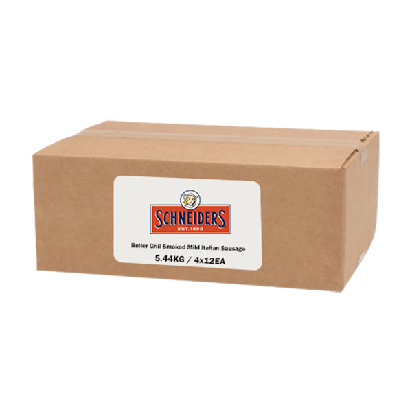SCHNEIDERS - ROLLER GRILL SMOKED MILD ITALIAN SAUSAGE 5.44KG
