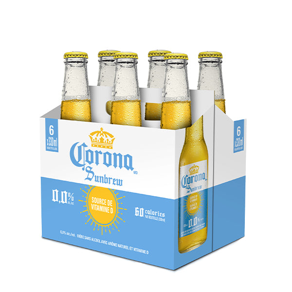 CORONA - SUNBREW BOTTLES NON ALCOHOLIC BEER 6x330 ML