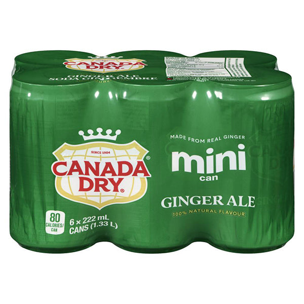 COCA COLA - CANADA DRY GINGERALE 6x222 ML