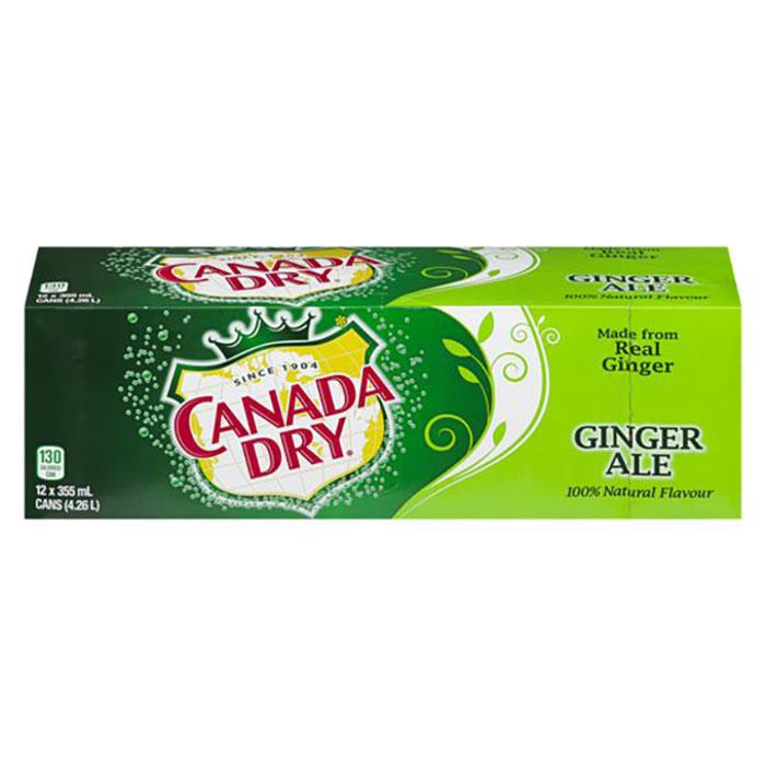 CANADA DRY - GINGERALE CANS 12x355ML