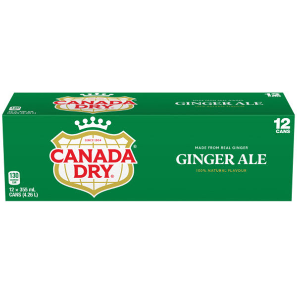 CANADA DRY - GINGERALE CANS 12x355ML
