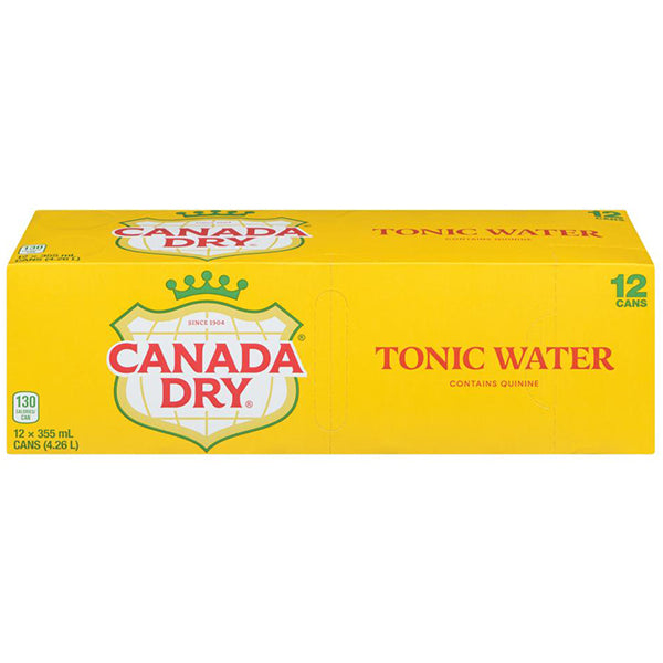 CANADA DRY - TONIC WATER CANS 12x355ML