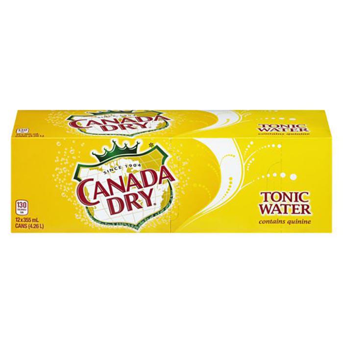 CANADA DRY - TONIC WATER CANS 12x355ML