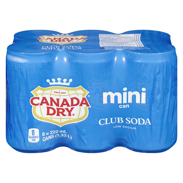 COCA COLA - CANADA DRY CLUB SODA 6x222 ML