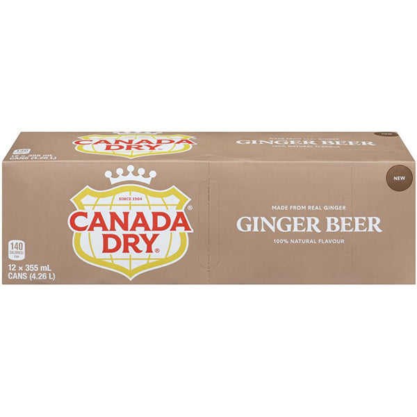CANADA DRY - GINGERBEER CANS 12x355ML