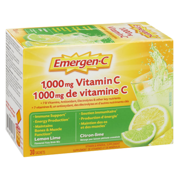 EMERGEN - EMERGEN-C LEMON LIME 30'S EA