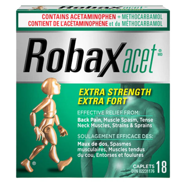 ROBAX - ACET BACK & MUSCLE PAIN/TENSE NECK MUSCLES 18EA