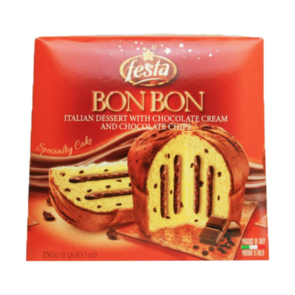 FESTA - PANETTONE CHOCOLATE DELIGHT CREAM AND CHOC CHIPS 750GR