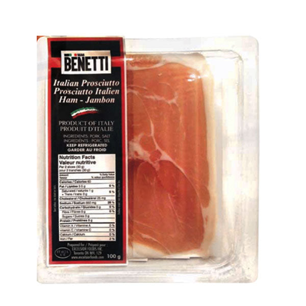 BENETTI - ITALIAN PROSCIUTTO SLICED 100GR