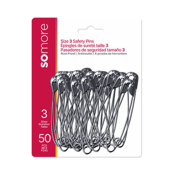 SOMORE - SAFETY PINS SIZE 3 EA