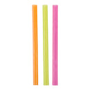 STONE - BUBBLE TEA 8in STRAW MIXED NEON 600EA