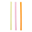 STONE - BUBBLE TEA 10in STRAW WRPD MIXED NEON 500EA