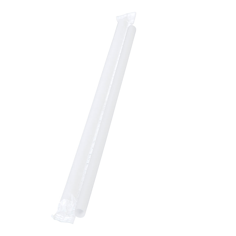 STONE - STRAW 8in MS BIO MILKSHAKE WRAPPED 400EA
