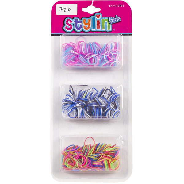 STYLIN GIRLS - 720PC MINI PONYHOLDERS EA