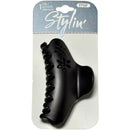 STYLIN - MATTE CLAW CLIP W/FLOWER EA
