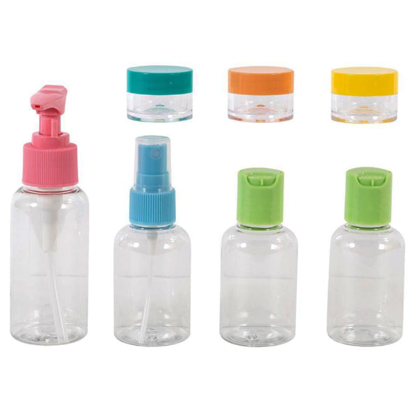 GLOBAL - TRAVEL BOTTLE SET 7PIECES EA