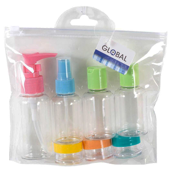 GLOBAL - TRAVEL BOTTLE SET 7PC 18x15x5cm