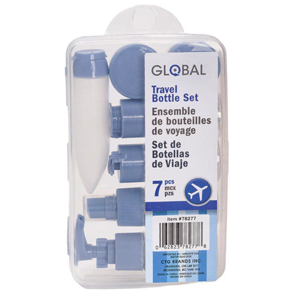 GLOBAL - TRAVEL BOTTLE SET 7PCS EA