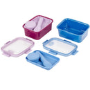LUCIANO - 2TONE BENTO LUNCH BOX  2 COLORS EA