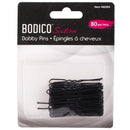 BODICO - SALON BOBBY PINS BLACK 80PCS EA