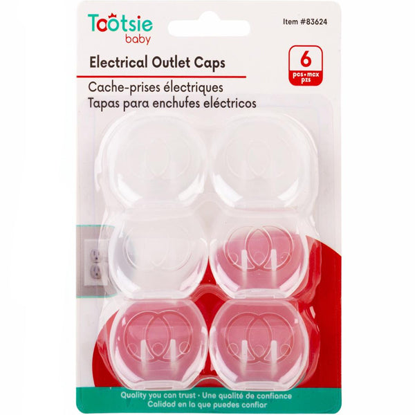 TOOTSIE BABY - 6PC ELECTRICAL OUTLET CAPS EA