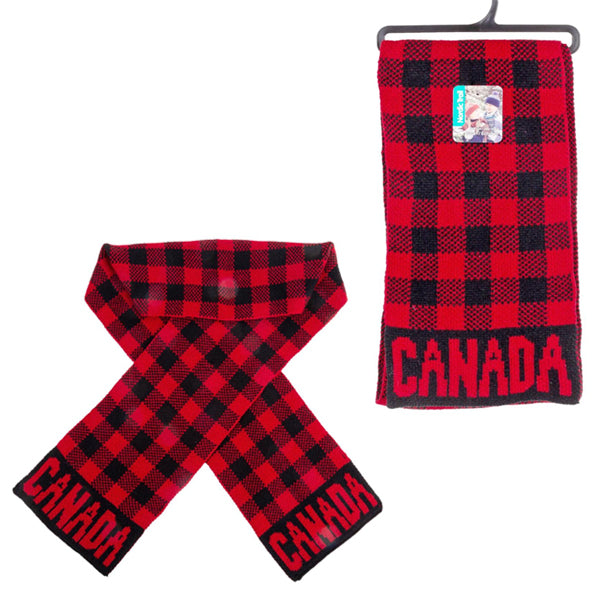 NORDIC T - CANADA ADULT BUFFALO PLAID SCARF EA