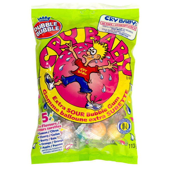 TOOTSIE - CRY BABY GUMBALLS PEG BAG 113GR