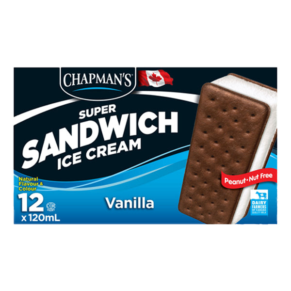 CHAPMANS - VANILLA SANDWICH 12x120 ML