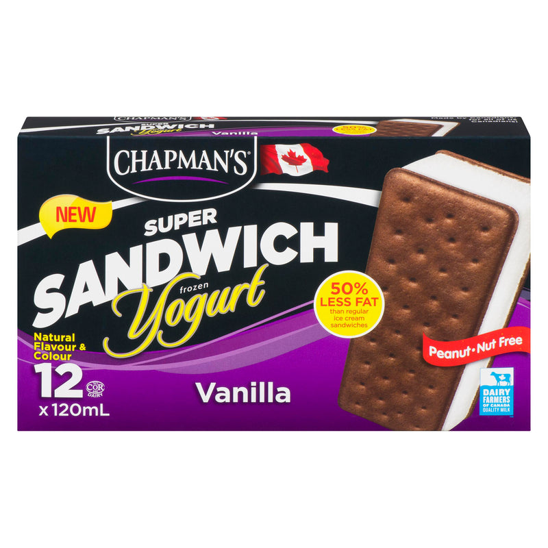 CHAPMANS - SUPER VANILLA YOGURT SANDWICH 12x120 ML