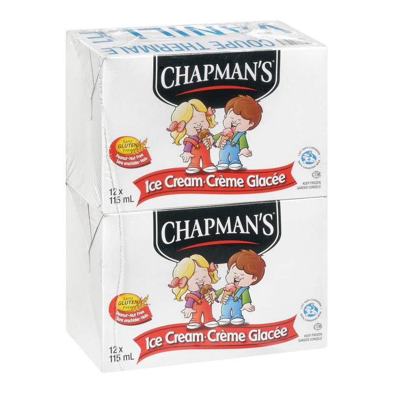 CHAPMANS - CHAPMAN'S VANILLA SMALL CUPS 24x115 ML