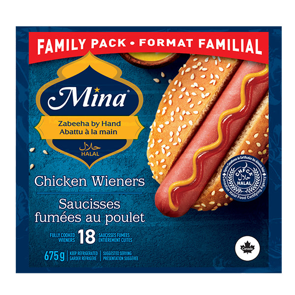 MINA - CHICKEN WEINERS HALAL 675GR