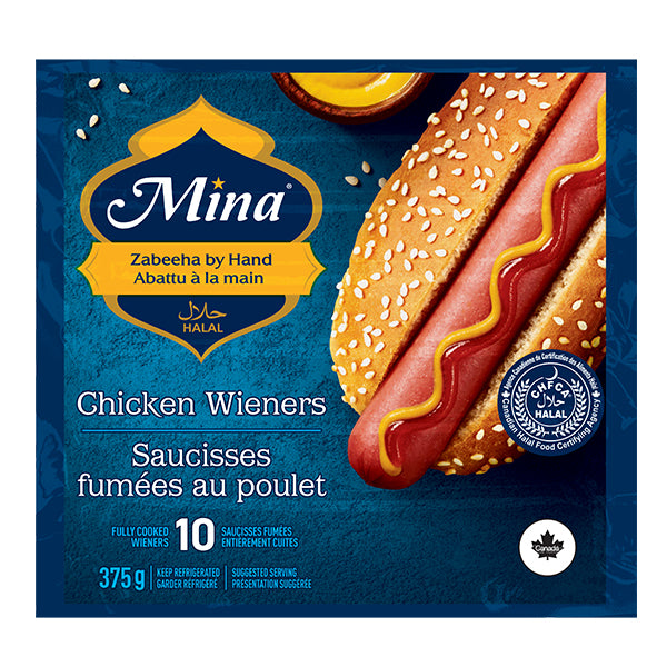 MINA - CHICKEN WEINERS HALAL 375GR