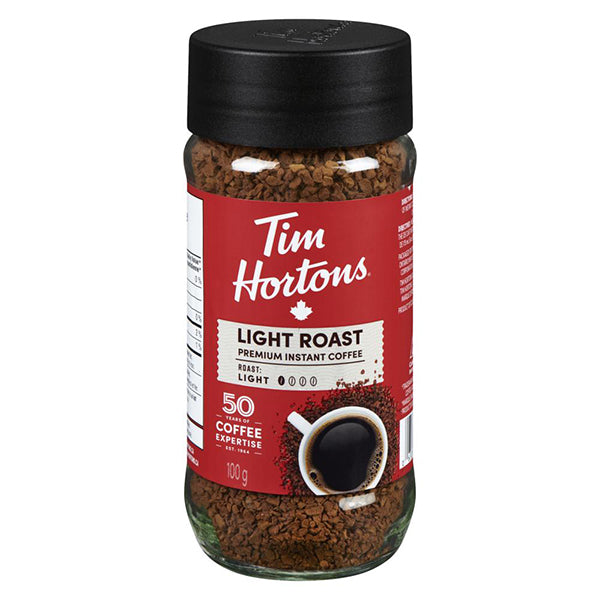 TIM HORTONS - LIGHT ROAST INSTANT COFFEE 100GR