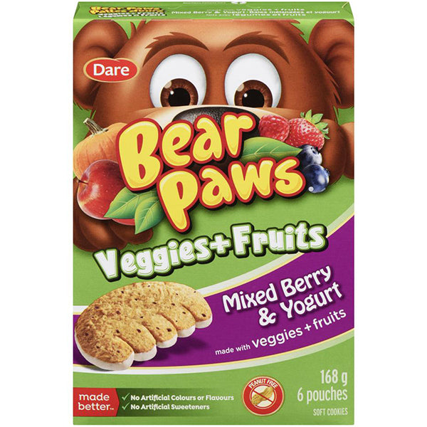 DARE - BEAR PAWS MIXED BERRY & YOGURT 168GR
