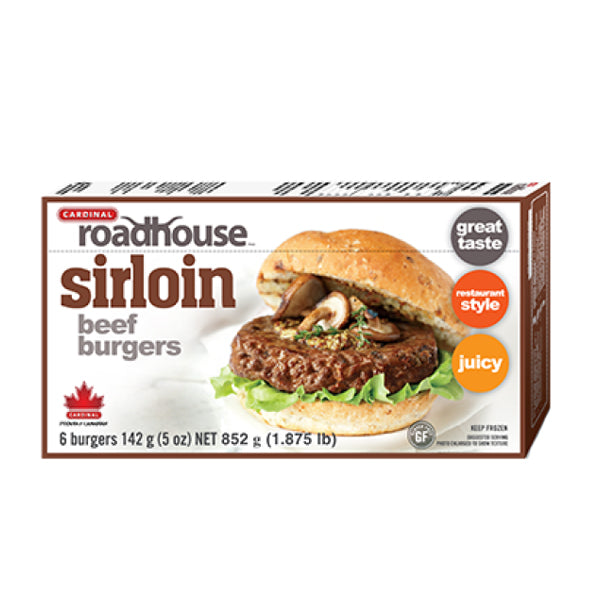 CARDINAL - ROADHOUSE SIRLOIN BEEF BURGERS 850GR