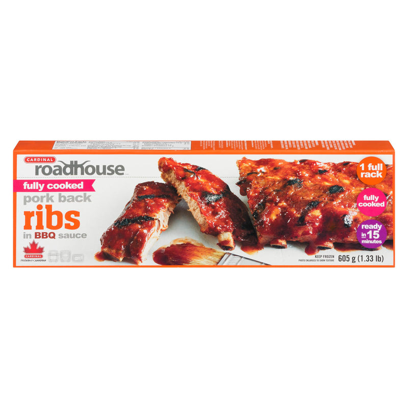 CARDINAL - ROADHOUSE BBQ PORK BACK  RIBS 605GR