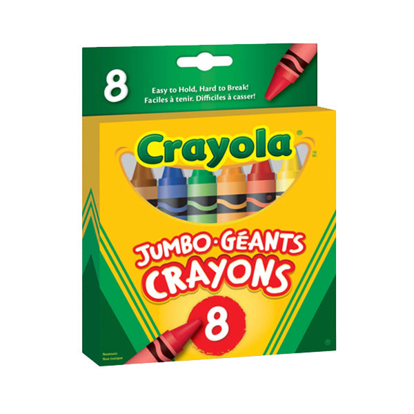 CRAYOLA - 8PC JUMBO CRAYONS 1EA