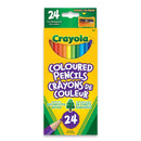 CRAYOLA - 24PC COLOURED PENCILS 1EA
