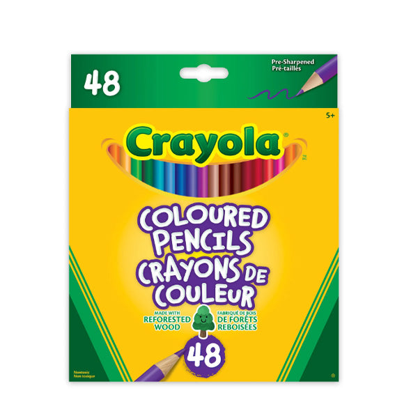 CRAYOLA - 48PC COLOURED PENCILS 1EA