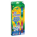 CRAYOLA - 24PC PIP-SQUEAKS SKINNIES MARKERS FINE LINE WASHABLE 1EA