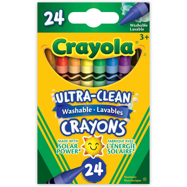 CRAYOLA - WASHABLE CRAYON 24EA