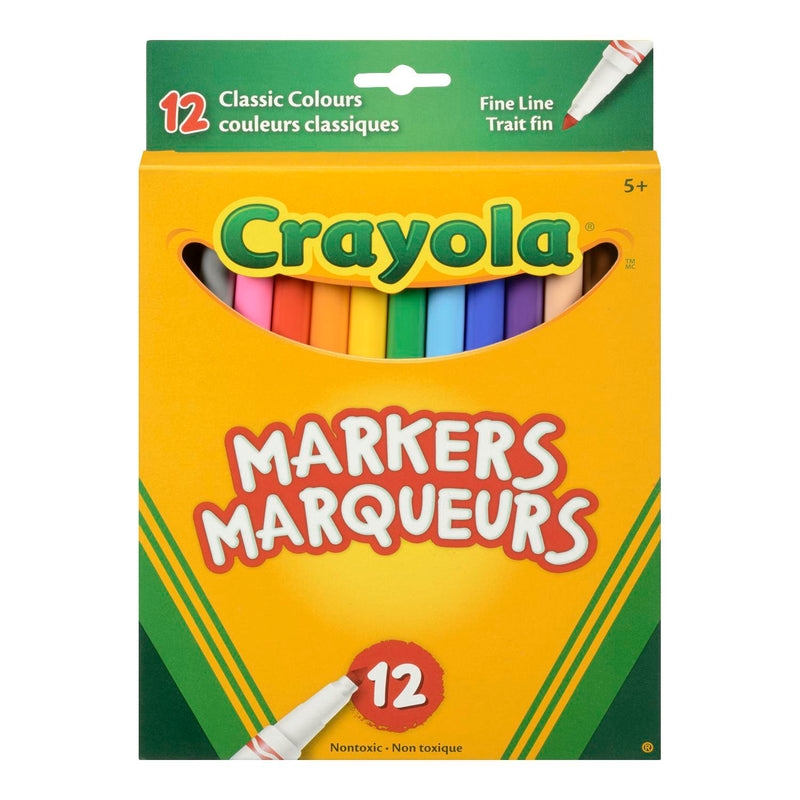 CRAYOLA - FINE LINE MARKER 12EA