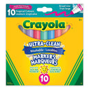 CRAYOLA - WASHABLE TROPICAL BROAD LINE MARKER 10EA