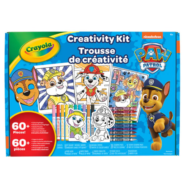 CRAYOLA - PAW PATROL CREATIVITY KIT 5 IN 1 = 60 PCS 1CT