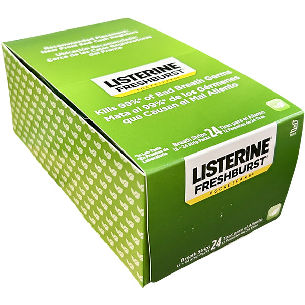 LISTERINE - POCKETPAKS FRESH BURST 12x24 STRIPS