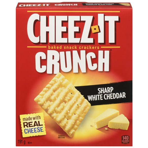 CHEEZ-IT - SHARP WHITE CHEDDAR CRACKER 12x191 GR