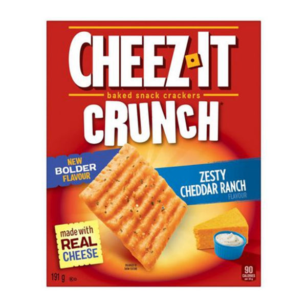 KELLOGGS - CHEEZ IT ZESTY CHEDDAR RANCH CRACKER 200GR